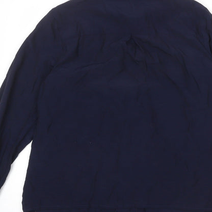 Womens UK Size 6 NÜMPH Blue Basic Button-Up
