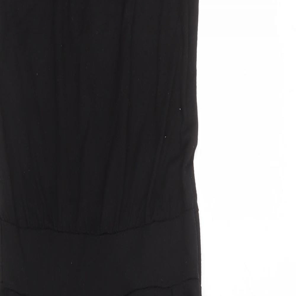 Red Herring Girls Black Polyester Jumpsuit One-Piece Size 11 Years L23 in Button