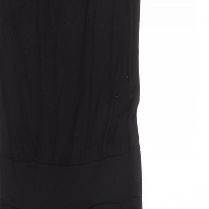 Red Herring Girls Black Polyester Jumpsuit One-Piece Size 11 Years L23 in Button
