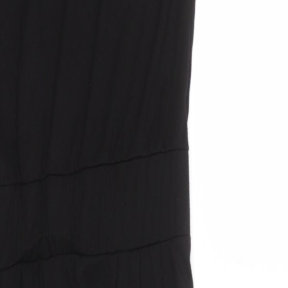 Red Herring Girls Black Polyester Jumpsuit One-Piece Size 11 Years L23 in Button