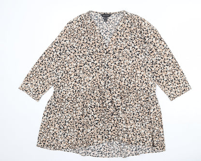 Womens UK Size 10 New Look Multicoloured Basic Blouse