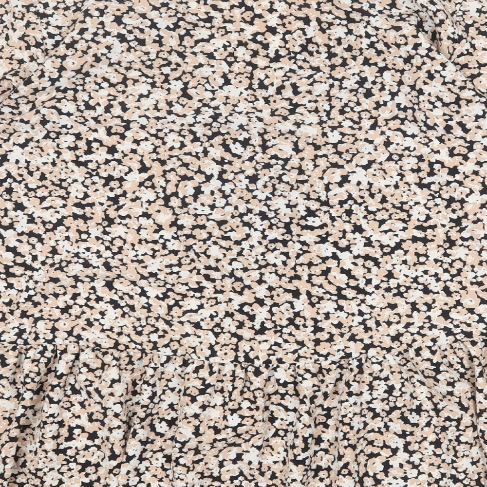 Womens UK Size 10 New Look Multicoloured Basic Blouse