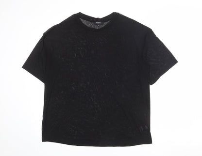 Womens UK Size 14 Simply Be Black Basic T-Shirt