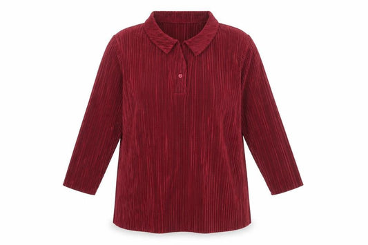 Womens UK Size 22 Amber Red Basic T-Shirt