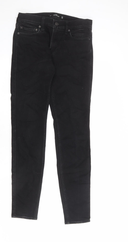 Hollister Mens Black Cotton Skinny Jeans Size 29 in L32 in Regular Zip