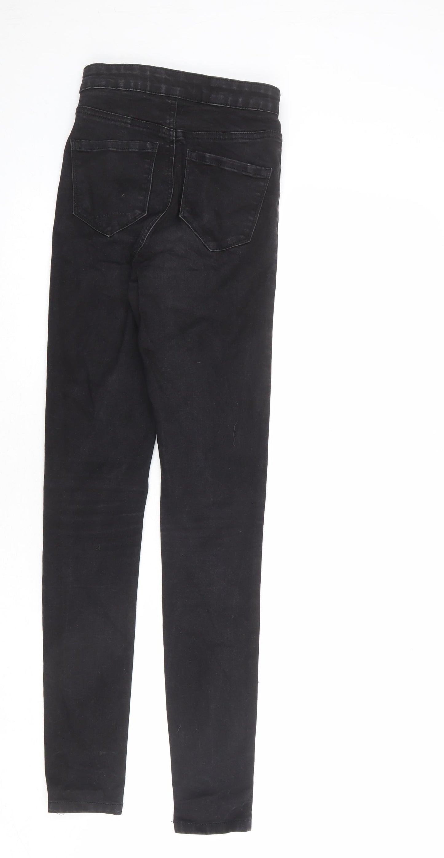 Denim & Co. Womens Black Cotton Skinny Jeans Size 4 L30 in Regular Zip