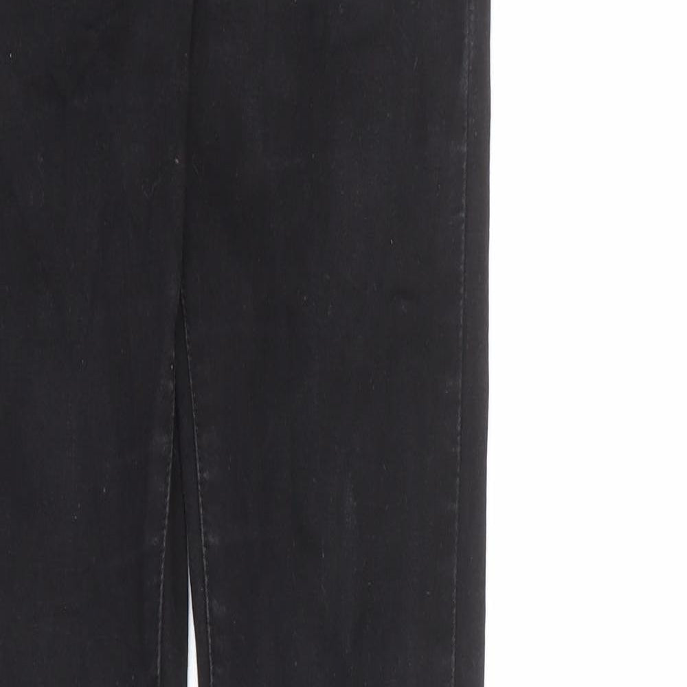 Denim & Co. Womens Black Cotton Skinny Jeans Size 4 L30 in Regular Zip