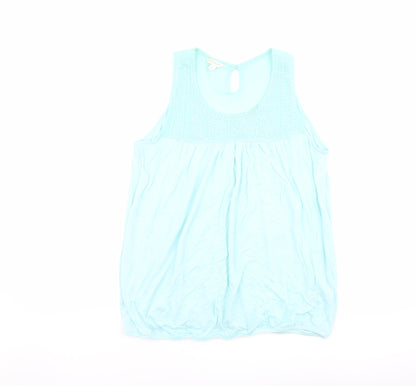 Womens UK Size M Monsoon Blue Basic Tank
