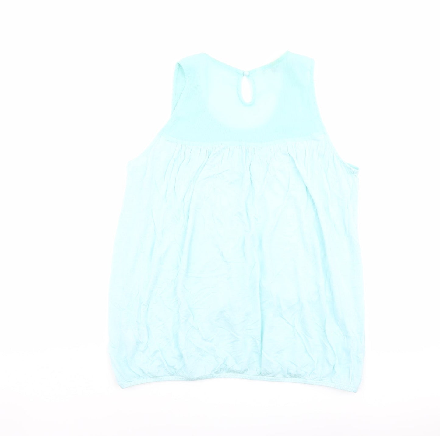 Womens UK Size M Monsoon Blue Basic Tank