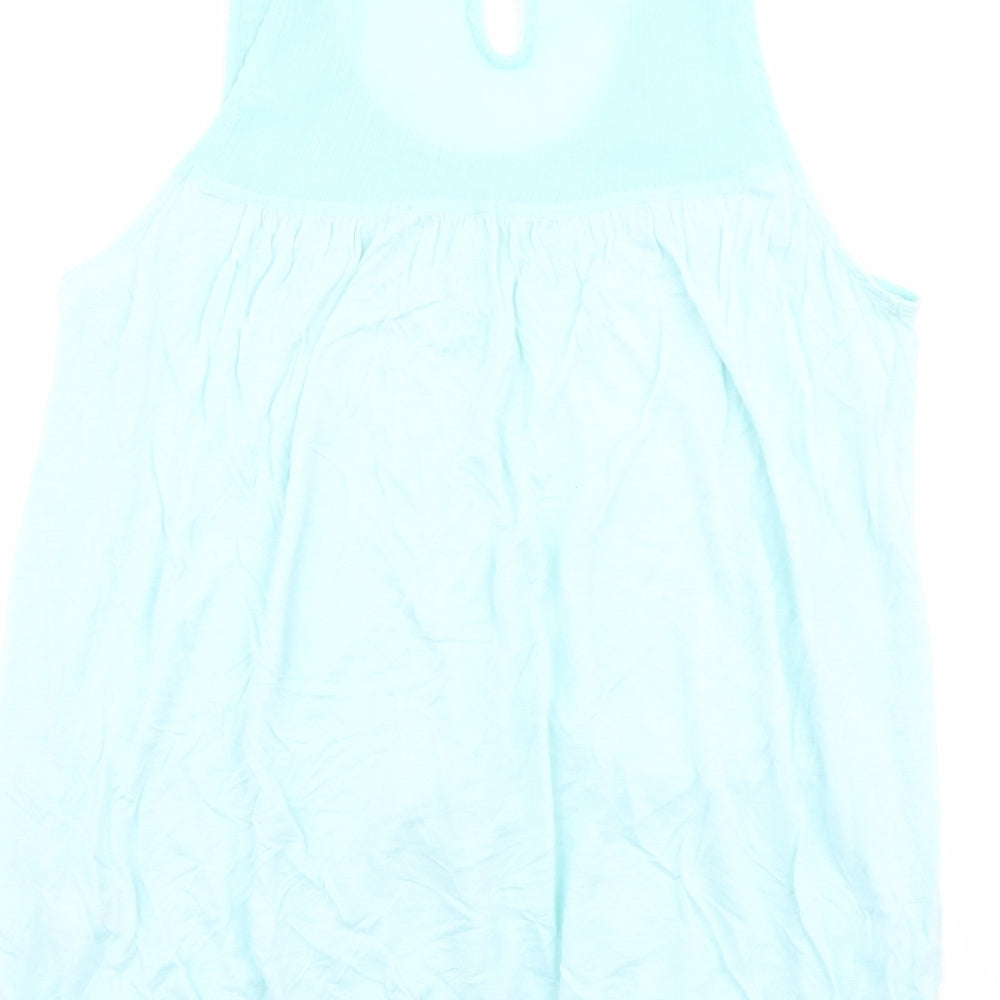 Womens UK Size M Monsoon Blue Basic Tank