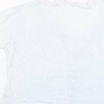 Womens UK Size 16 Marks and Spencer Blue Basic Button-Up