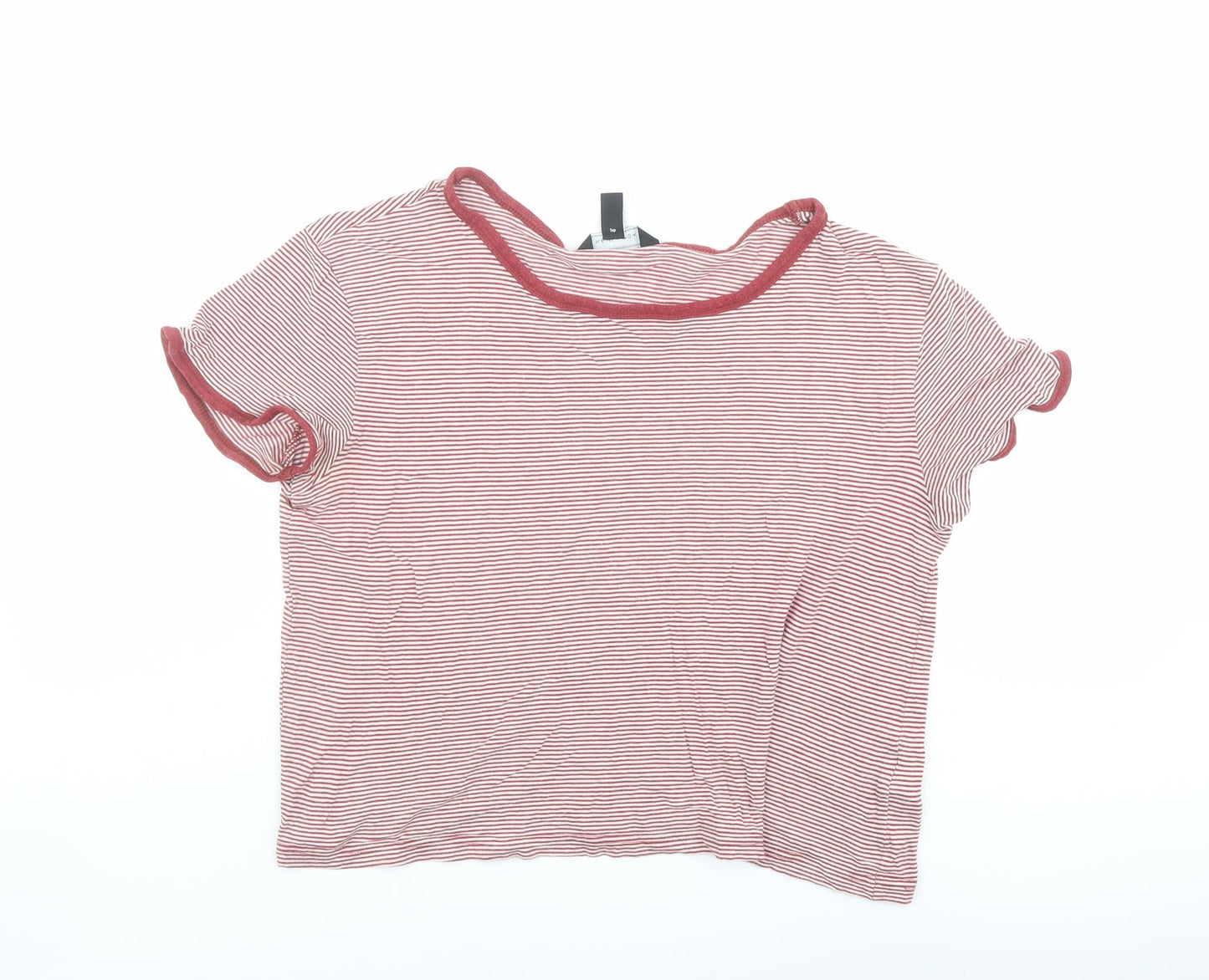 Womens UK Size 14 New Look Red Basic T-Shirt