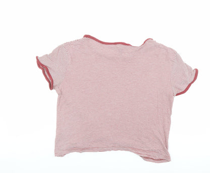 Womens UK Size 14 New Look Red Basic T-Shirt