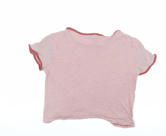 Womens UK Size 14 New Look Red Basic T-Shirt