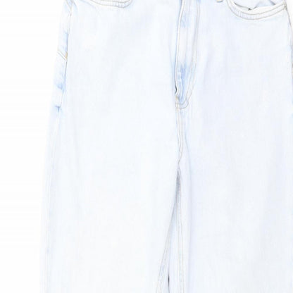 River Island Womens Blue Cotton Tapered Jeans Size 8 L27 in Regular Button