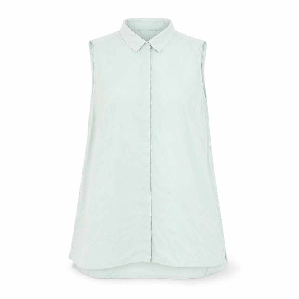 Womens UK Size 10 New Look Green Basic Button-Up