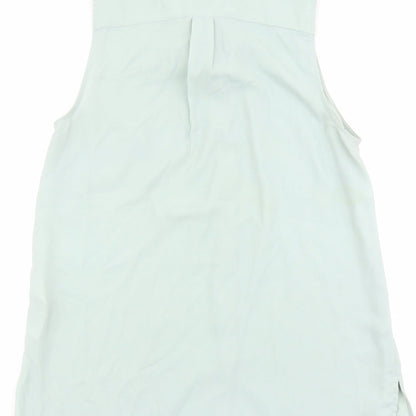 Womens UK Size 10 New Look Green Basic Button-Up