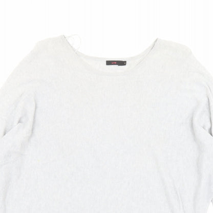 Womens UK Size S Lux Grey Pullover Jumper