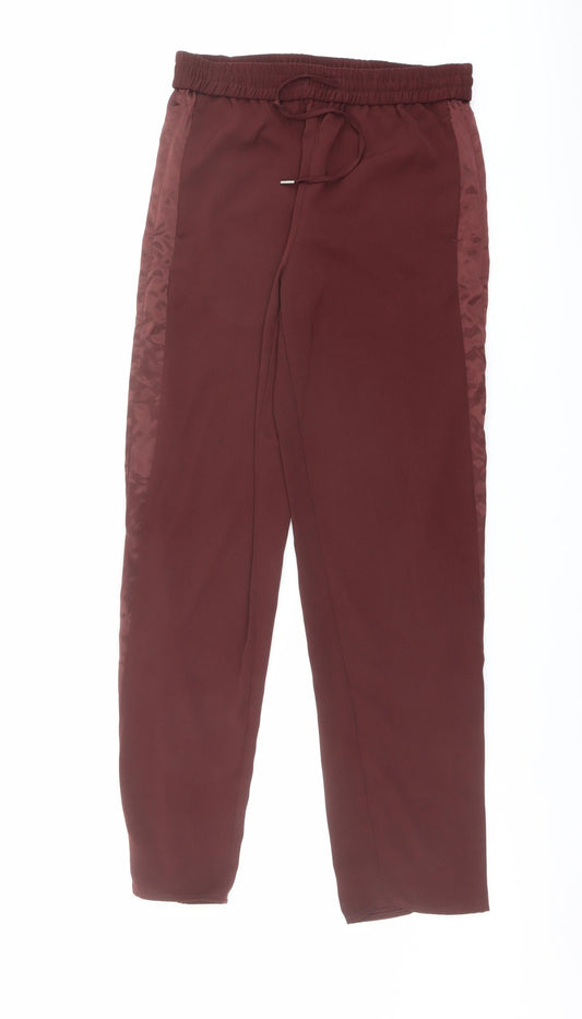 Womens UK Size 10 H&M Regular Fit  Red Trousers