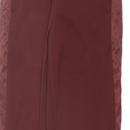 Womens UK Size 10 H&M Regular Fit  Red Trousers