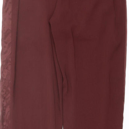 Womens UK Size 10 H&M Regular Fit  Red Trousers