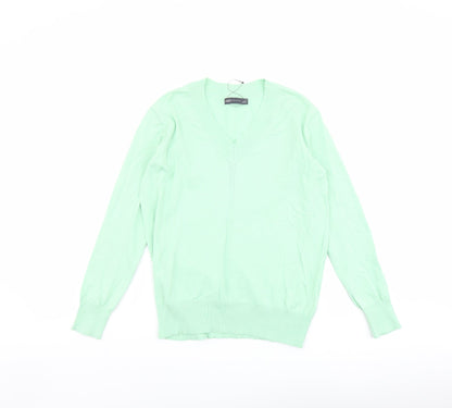 Womens UK Size XS Marks and Spencer Green Pullover Jumper