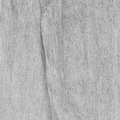 Denim & Co. Womens Grey Cotton Skinny Jeans Size 6 L28 in Regular Zip