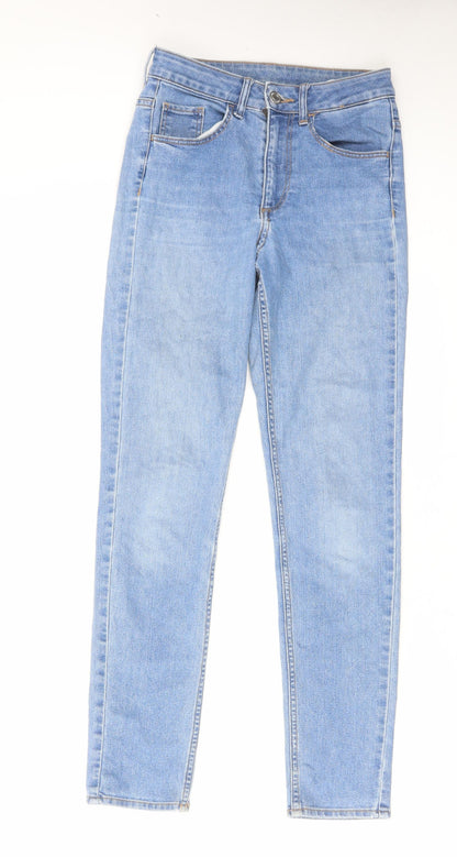 Womens UK Size 25 in H&M Regular Fit Skinny Blue Jeans