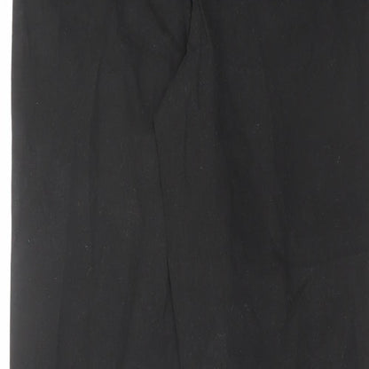 ASOS Womens Black Cotton Straight Jeans Size 8 L28 in Regular Zip
