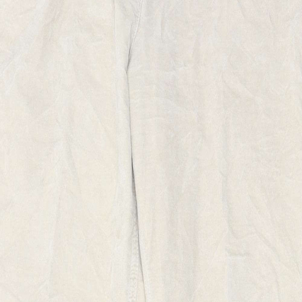 Laurel Womens Beige Cotton Trousers Size 34 in L28 in Regular Zip