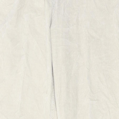 Laurel Womens Beige Cotton Trousers Size 34 in L28 in Regular Zip