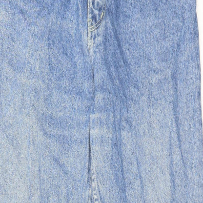 Falmer Heritage Womens Blue Cotton Straight Jeans Size 26 in L30 in Regular Zip