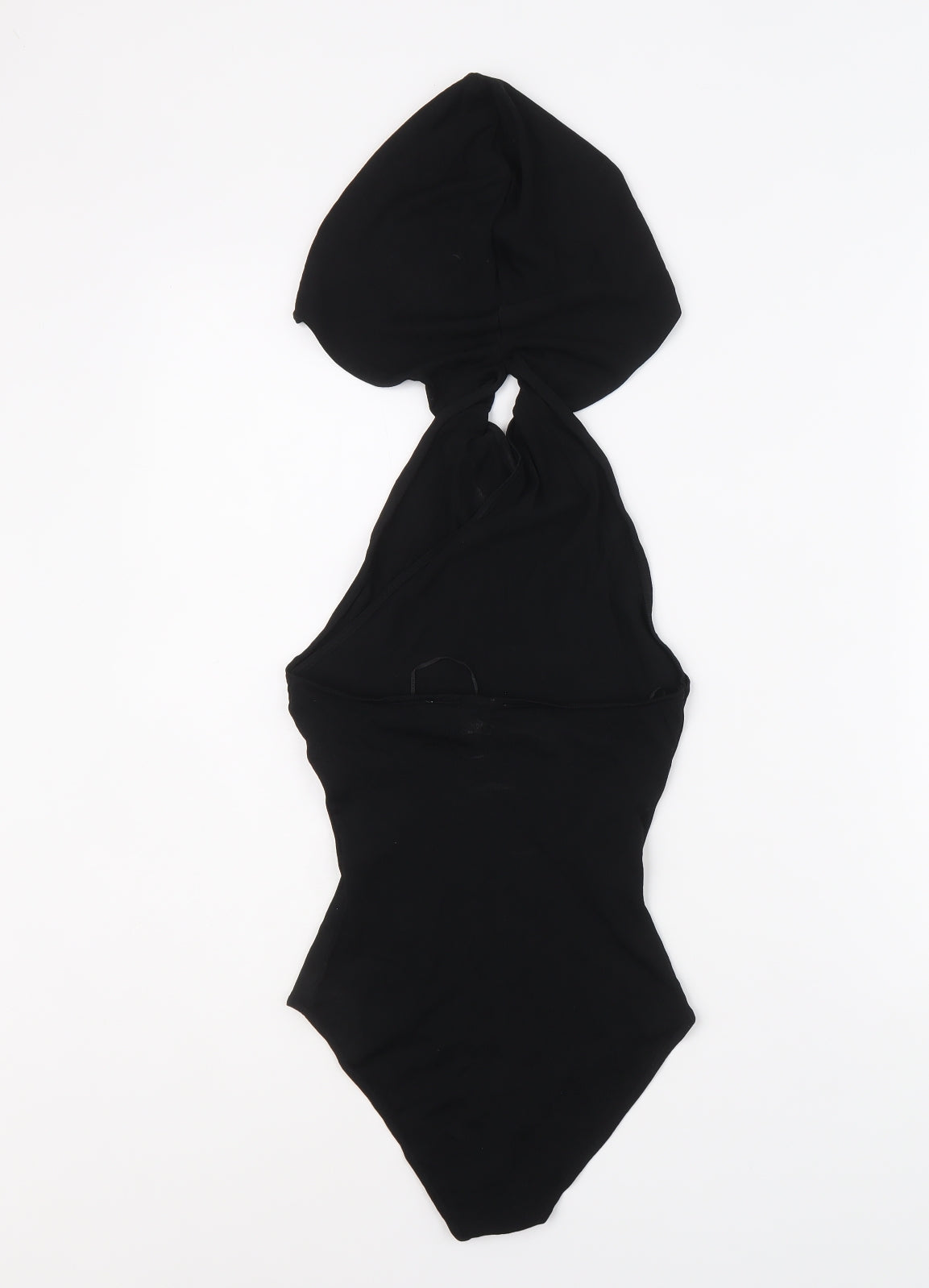 Zara Womens Black Viscose Bodysuit One-Piece Size XS Button