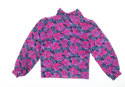 Womens UK Size 10 Richards Multicoloured Basic Blouse