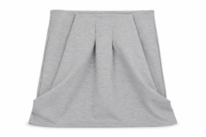 VILA Womens Grey Polyester A-Line Skirt Size S Zip