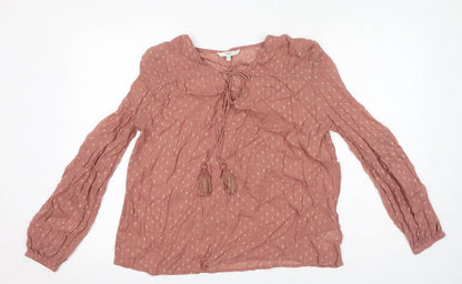 Womens UK Size 8 NEXT Pink Basic Blouse