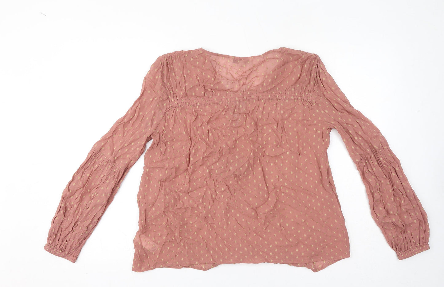 Womens UK Size 8 NEXT Pink Basic Blouse