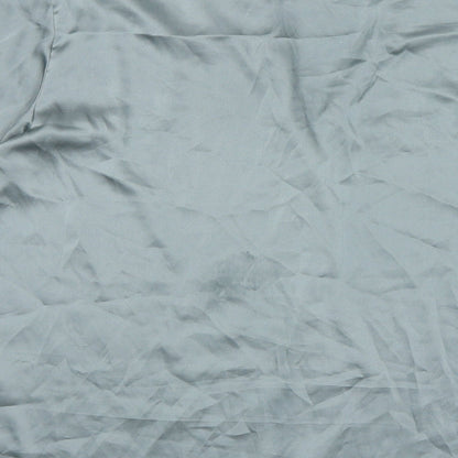 Womens UK Size S H&M Blue Basic Button-Up