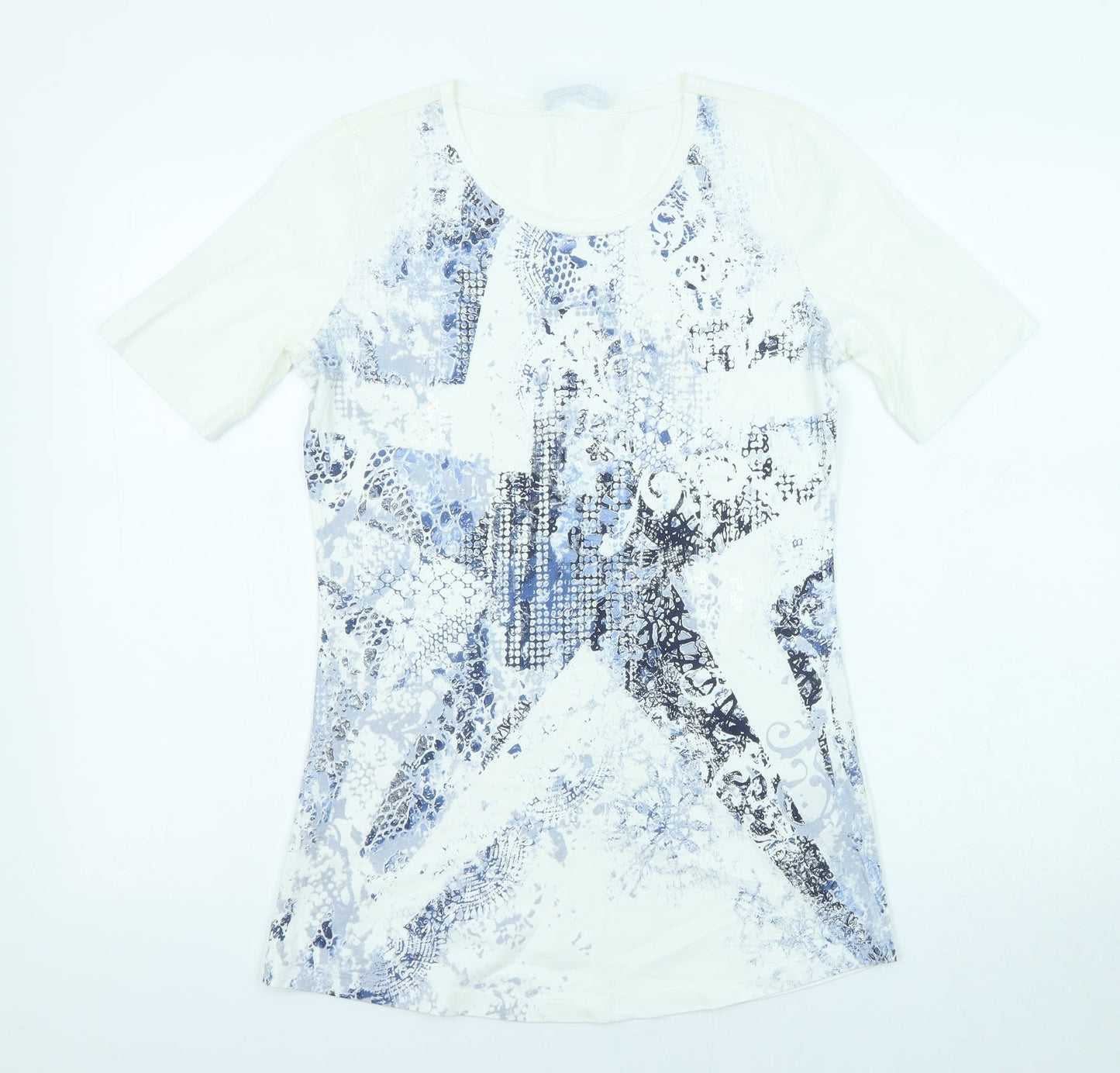 Womens UK Size 10 Betty Barclay White Basic Blouse