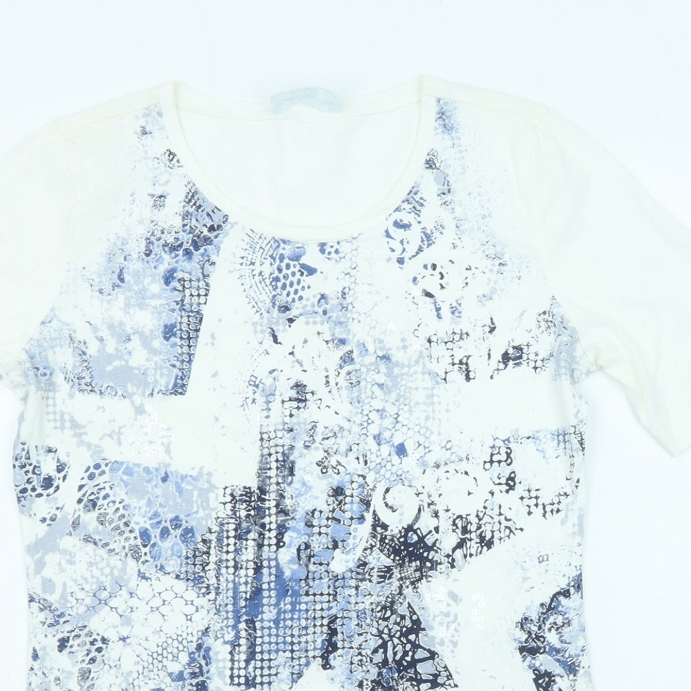 Womens UK Size 10 Betty Barclay White Basic Blouse