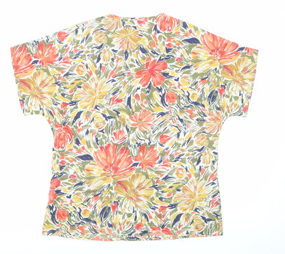 Womens UK Size 12 St Michael Multicoloured Basic Blouse