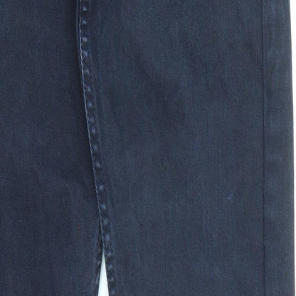 Lob's Womens Blue Cotton Straight Jeans Size 28 in L31 in Regular Zip
