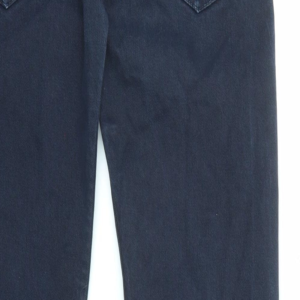 Lob's Womens Blue Cotton Straight Jeans Size 28 in L31 in Regular Zip