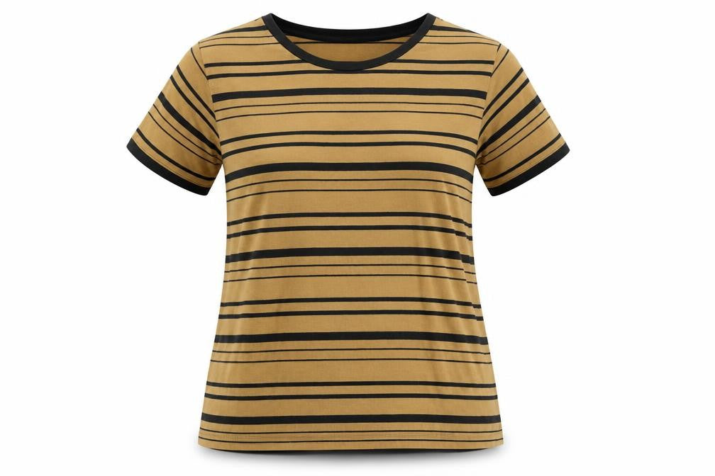 Womens UK Size XS BDG Yellow Basic T-Shirt