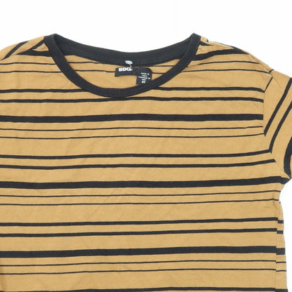Womens UK Size XS BDG Yellow Basic T-Shirt