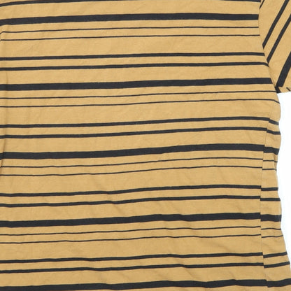 Womens UK Size XS BDG Yellow Basic T-Shirt