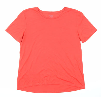 Womens UK Size 10 Marks and Spencer Red Basic T-Shirt