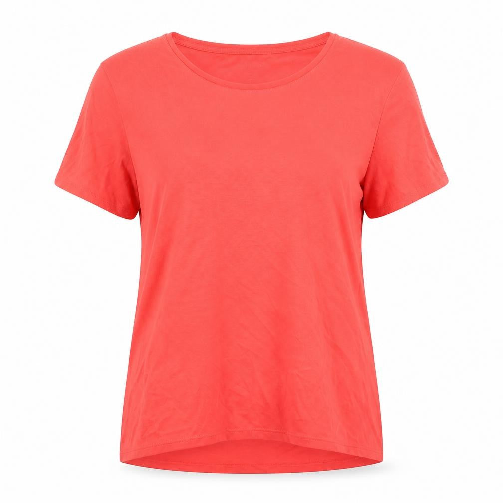 Womens UK Size 10 Marks and Spencer Red Basic T-Shirt