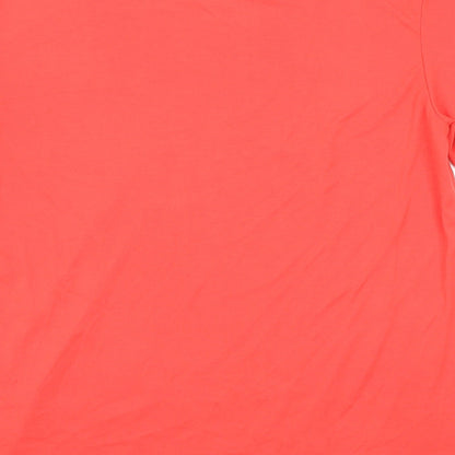 Womens UK Size 10 Marks and Spencer Red Basic T-Shirt