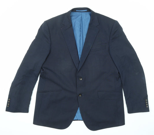 Mens UK Size 44 Marks and Spencer Regular Blue Suit Jacket
